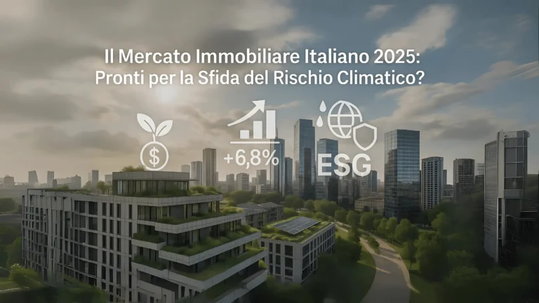 mercato immobiliare italiano, rischio climatico, esg, sostenibilità , analisi rischio fisico