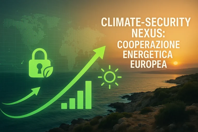 Climate-Security Nexus:  Cooperazione energetica europea
